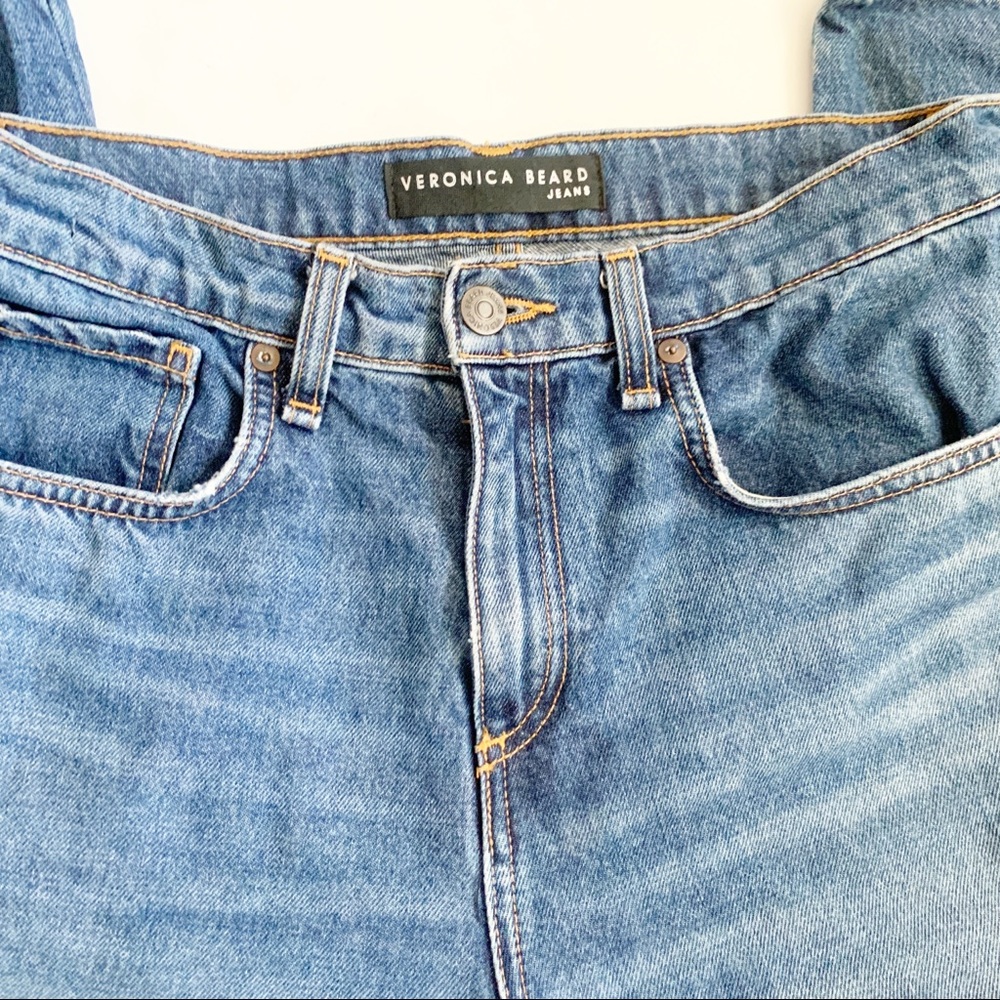 Veronica Beard Ines Girlfriend Style Lace Up Jeans - Picture 9 of 12
